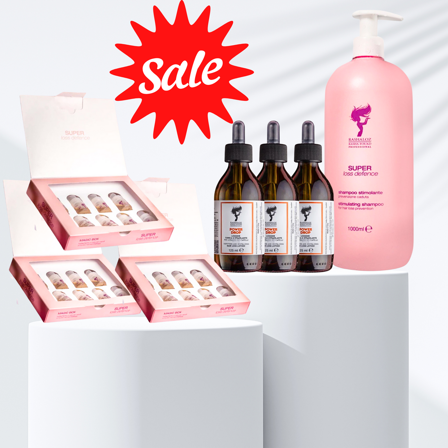 3 Lavender ampules + 3 power drop + 1 Lavender shampoo 1000 ml