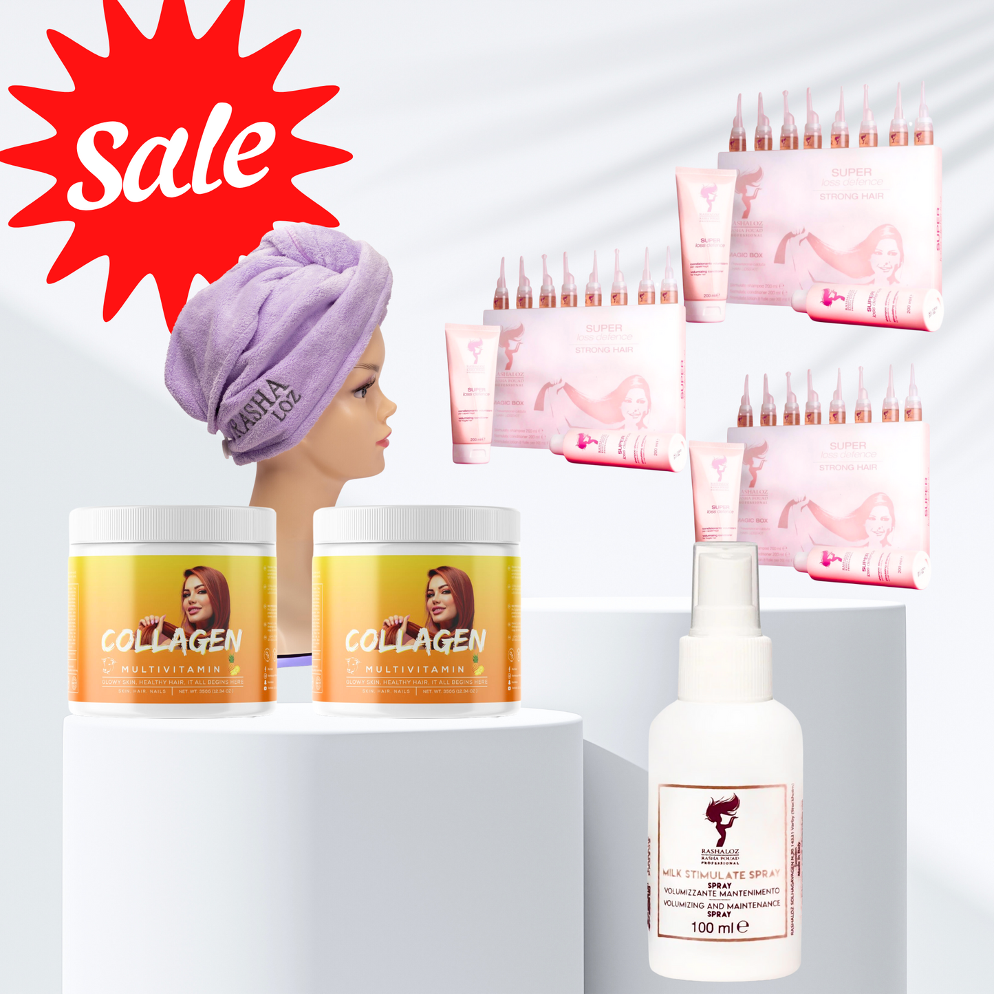 3 Magic Box + 1 towel + 2 collagen drink ๐ ๐+ 1 Milk spray