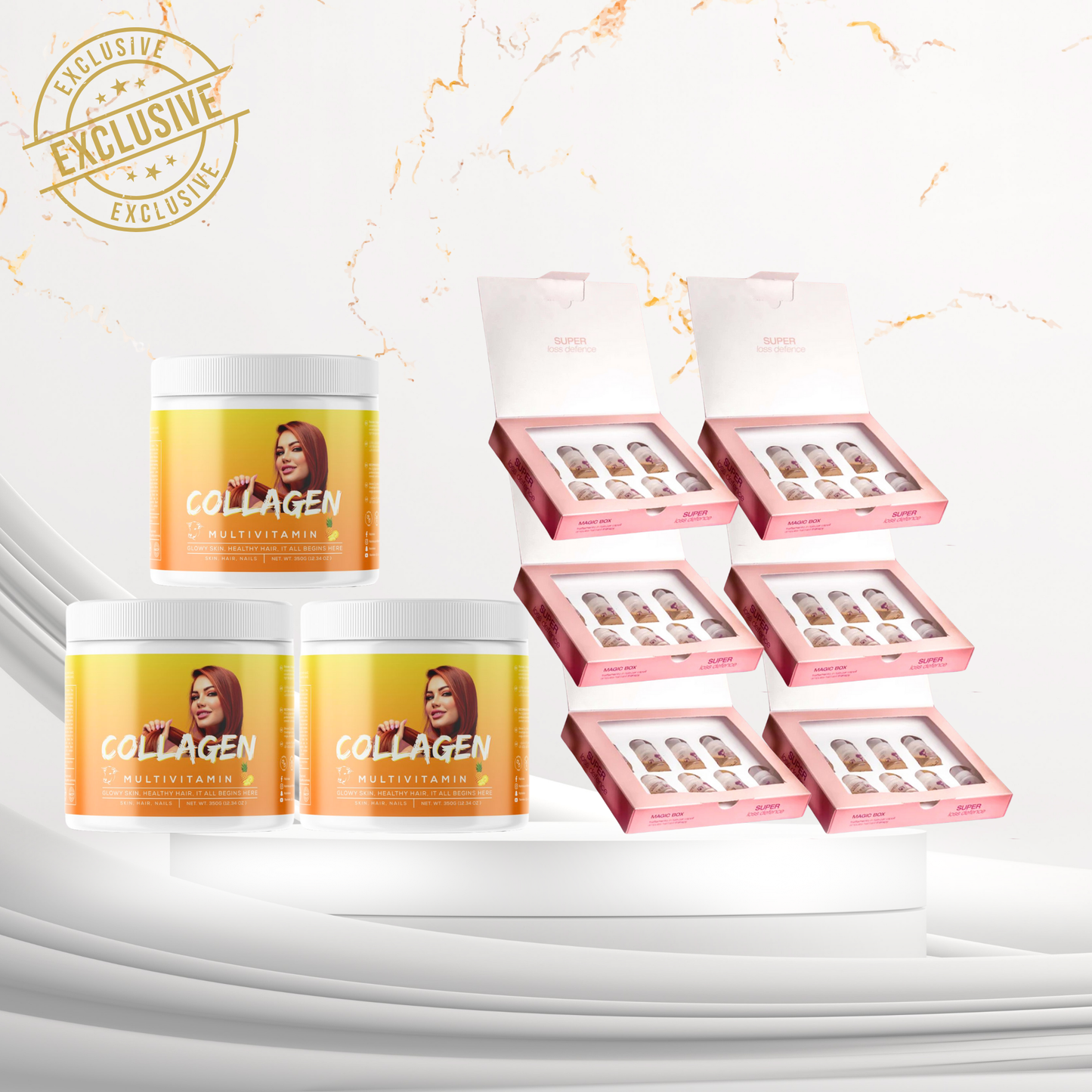 3 Collagen + 6 Lavender ampules