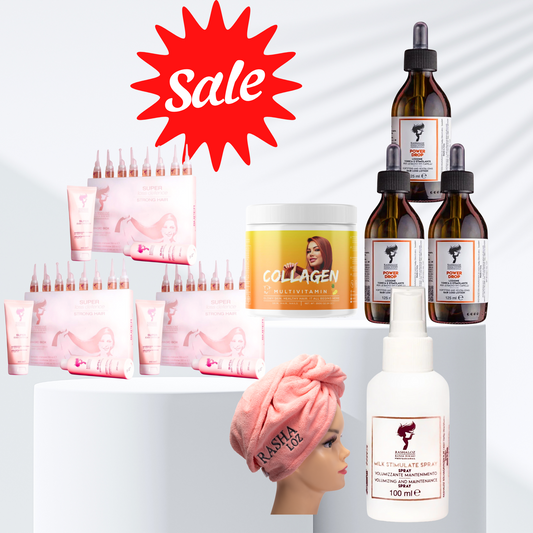 3 Magic Box + 3 power drop + 1 Collagen drink 🍍+ 1 Milk spray + 1 towel