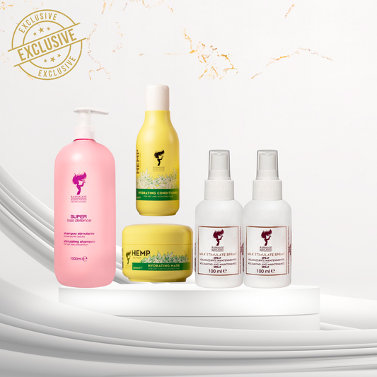 1 Shampoo lavender + 1 Hemp mask + 1 Hemp condtioner + 2 Milk spray