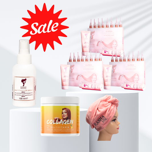 3 Magic Boxes + 1 Collagen drink 🍍 + 1 Milk spray + 1 Towel