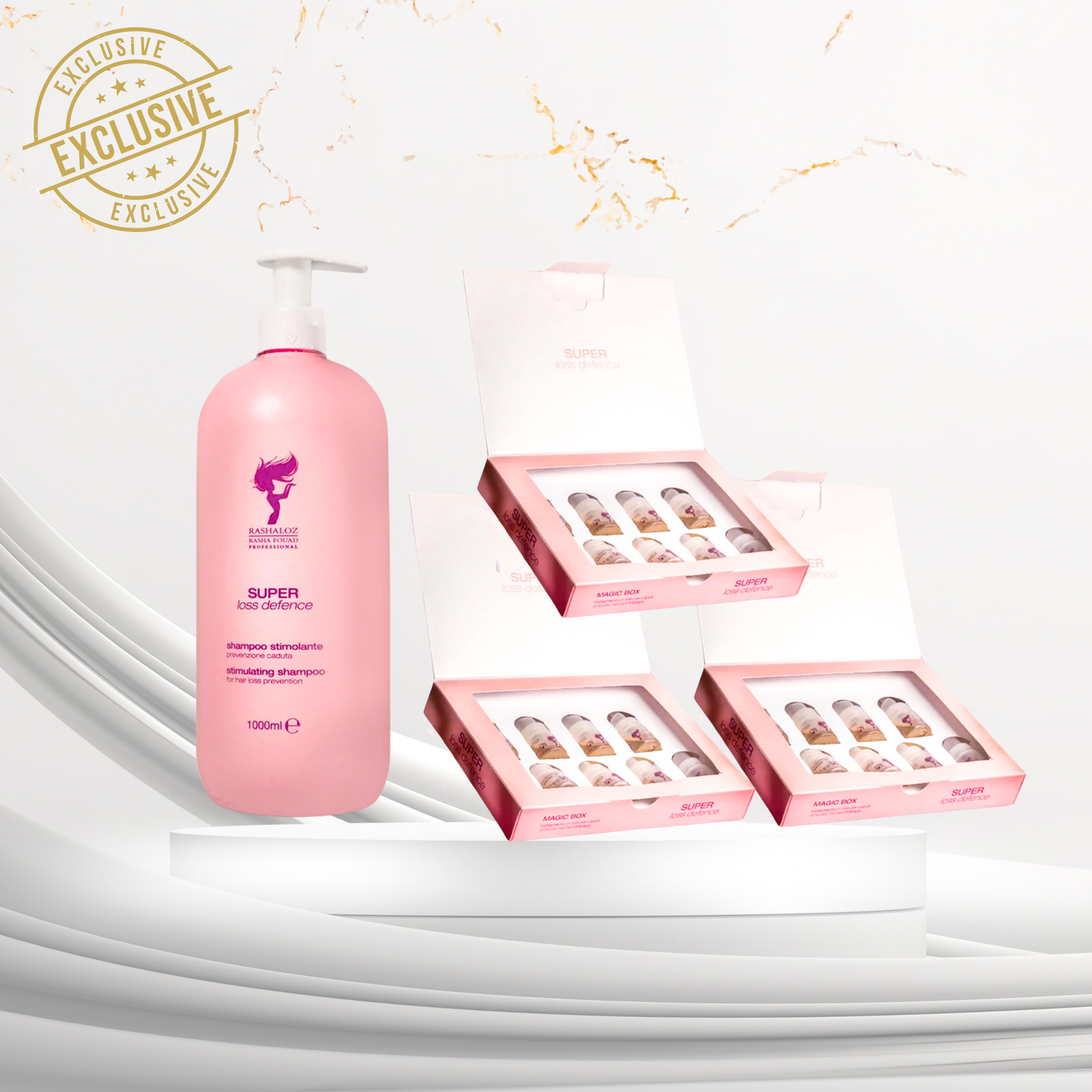3 Lavender ampoules + 1 Shampoo Lavender