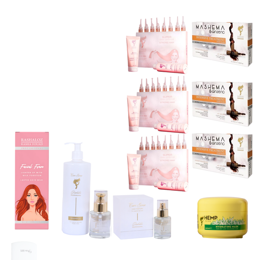 1 Face Foam +  3 × Mashema  +  3 Magic Boxes + 1 Hemp Mask + 1 set care sense