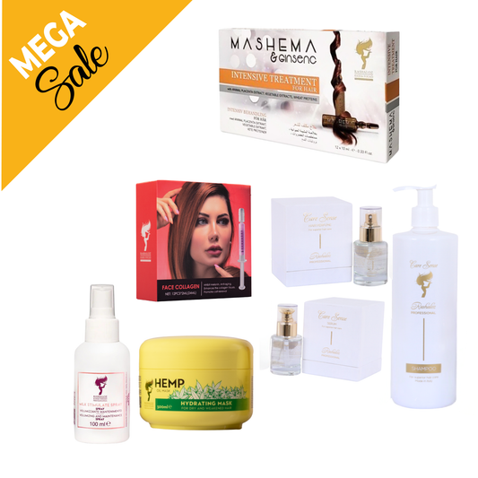 Complete routine for stronger hair & glowing skin — limited Mega Offers savings!