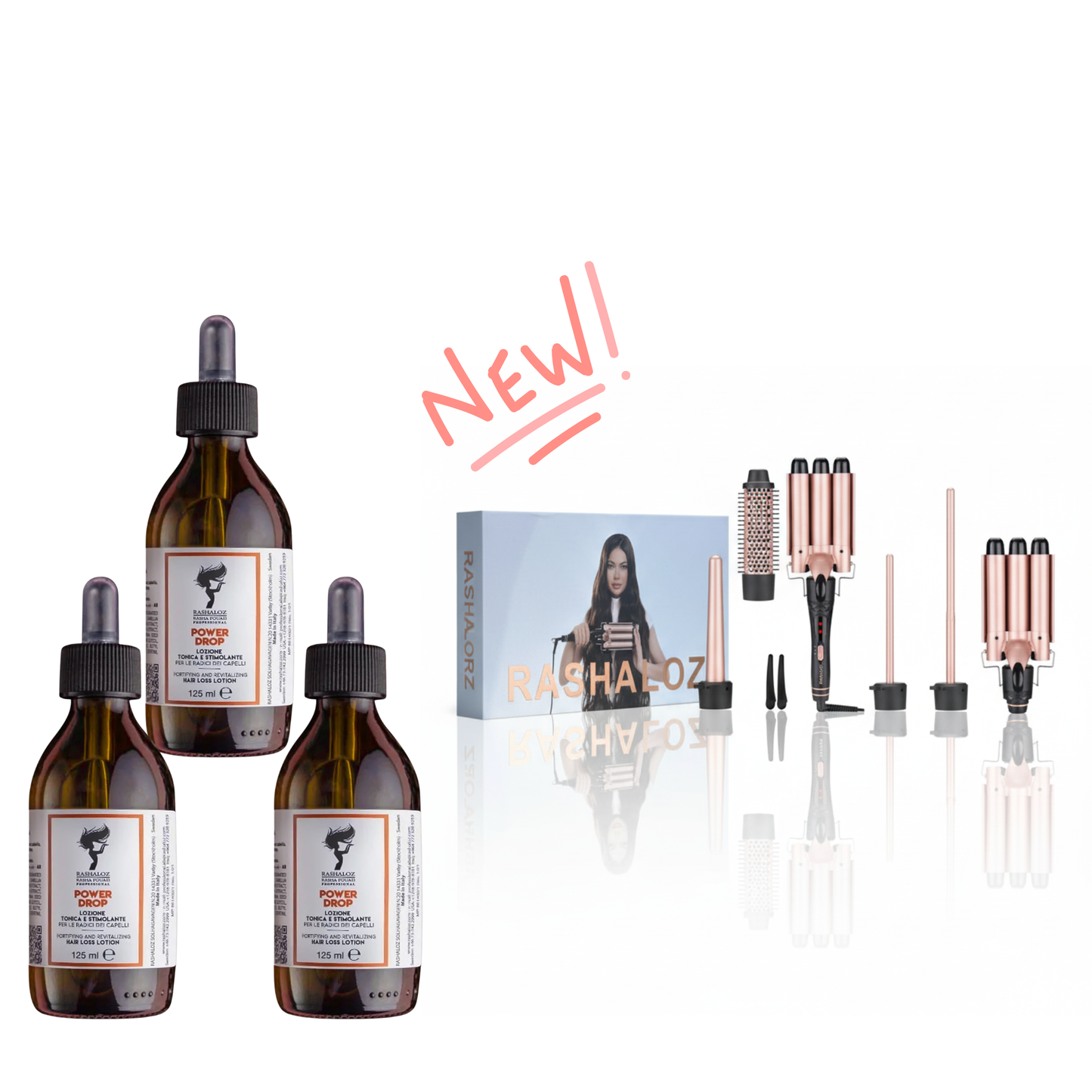3 Power Drop Bundle Deal  + 1 Hair Dryer