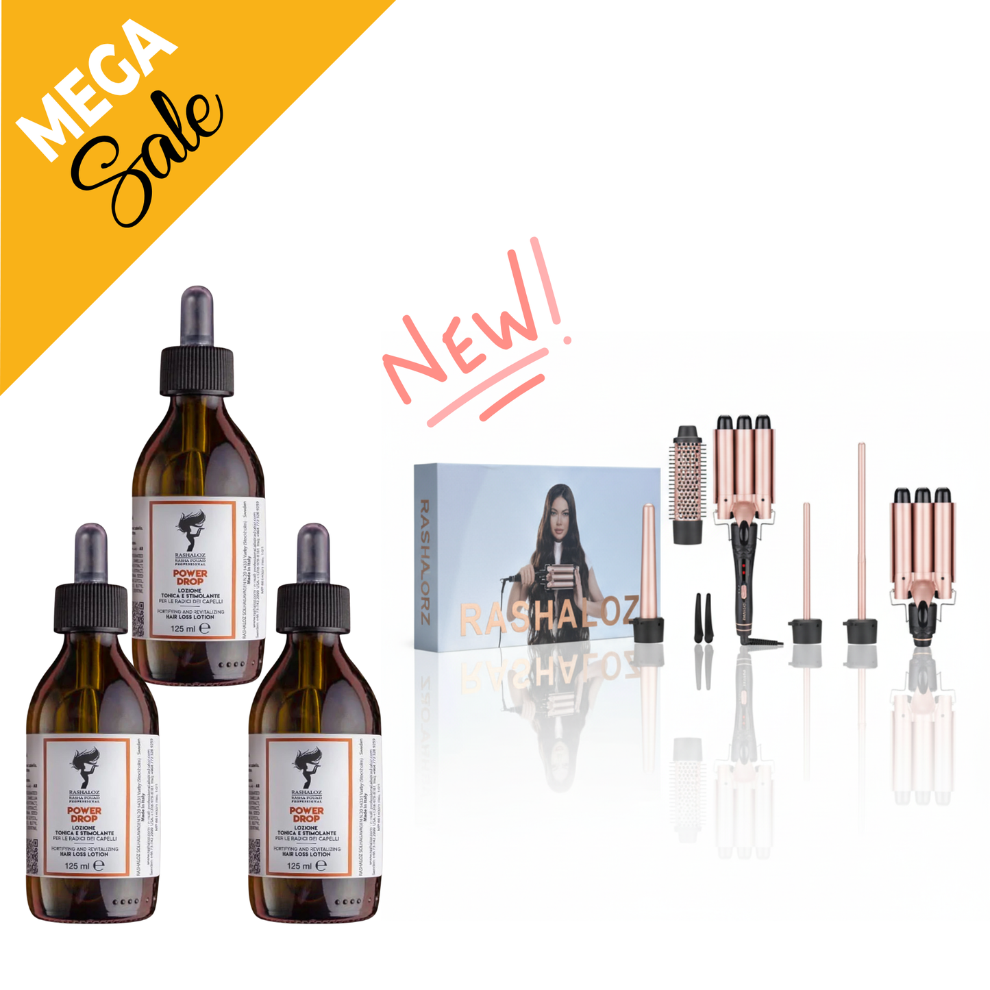 3 Power Drop Bundle Deal  + 1 Hair Dryer