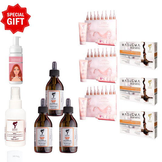 3 power drops + 3 Magic Boxes + 3 Mashema + Free gifts ( 1 Face foam + Milk Spray )