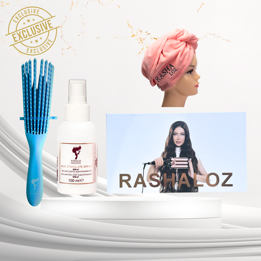 ✅ 1 Curly Hair Dryer (5-in-1) ✅ 1 Professional Curly Hair Brush ✅ 1 Milk Spray