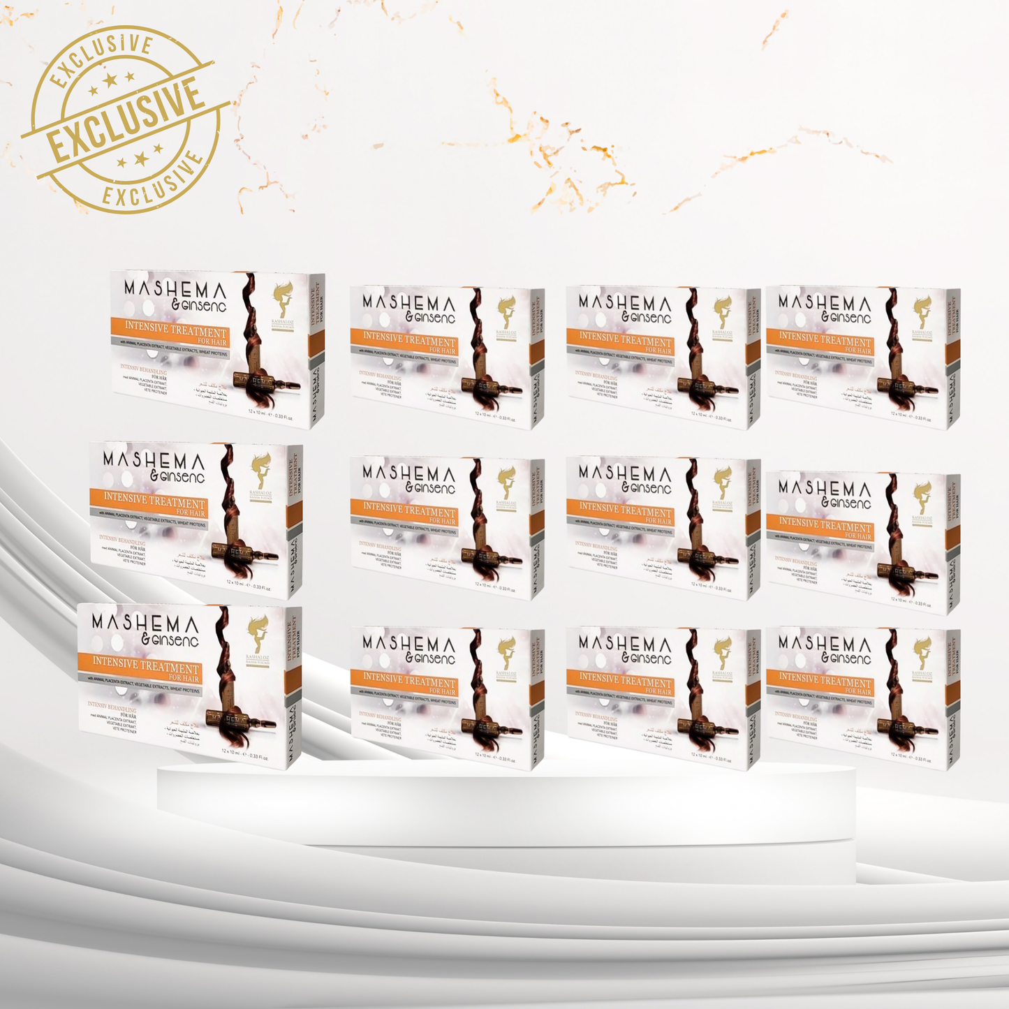 12 Boxes Mashema and Ginseng Ampoules
