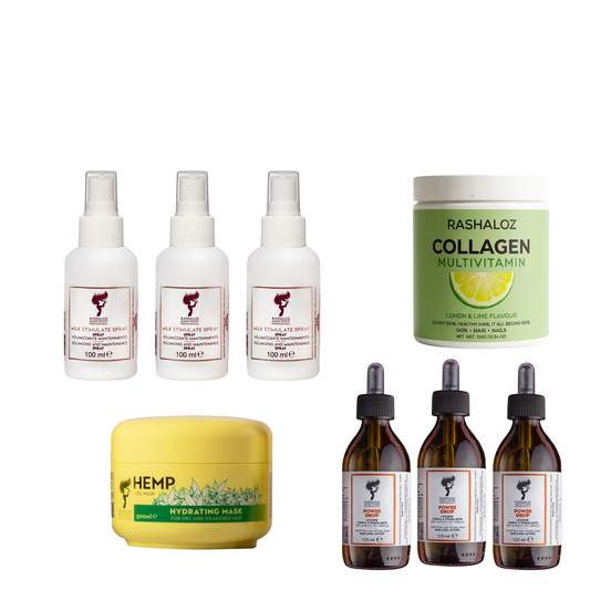 3 (Power Drop) + 1 Collagen Drink + 1 Hemp Mask + 3 Milk spray