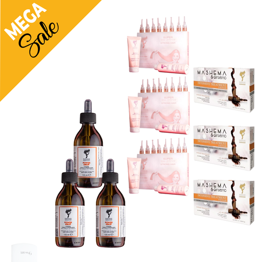 3 pieces of Power drops + 3 magic boxes + 3 Boxes of Mashema ampoules